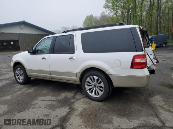 2010 Ford Expedition Max Eddie Bauer with VIN 1FMJK1J57AEB67972, listed as a Copart auction lot 55554225 with 227,518 mi miles and Salvage Title. Bid and sale history available at DreamBid. Image 2.