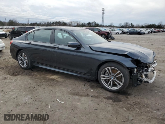 2019 BMW 7 Series 740i xDrive with VIN WBA7E4C51KGV70031, listed as a Copart auction lot 38008974 with 33,555 mi miles and . Bid and sale history available at DreamBid. Image 4.