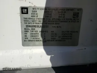 2018 Chevrolet Equinox Premier with VIN 2GNAXMEVXJ6125731, listed as a Copart auction lot 52130725 with 101,029 mi miles and Salvage Title. Bid and sale history available at carsss.com. Image 14.