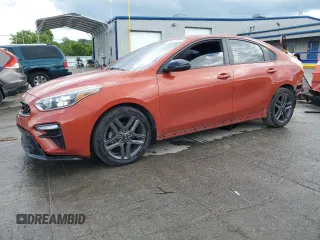 2021 Kia Forte GT-Line with VIN 3KPF34AD4ME318985, listed as a Copart auction lot 59023575 with 94,572 mi miles and Salvage title. Bid and sale history available at DreamBid. Image 1.