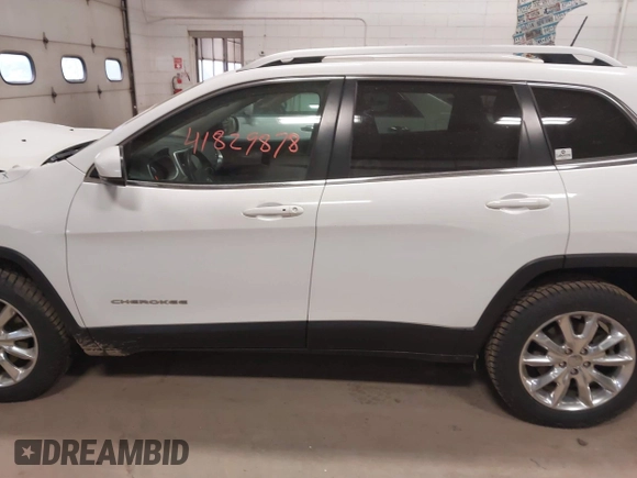 2016 Jeep Cherokee Limited with VIN 1C4PJMDS0GW219109, listed as a IAAI auction lot 41829878 with 156,947 mi miles and . Bid and sale history available at DreamBid. Image 14.