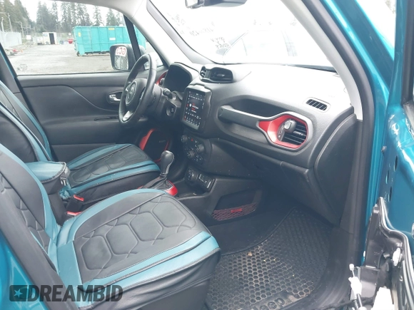 2021 Jeep Renegade Trailhawk with VIN ZACNJDC15MPN30461, listed as a IAAI auction lot 41846420 with 53,458 mi miles and . Bid and sale history available at DreamBid. Image 5.