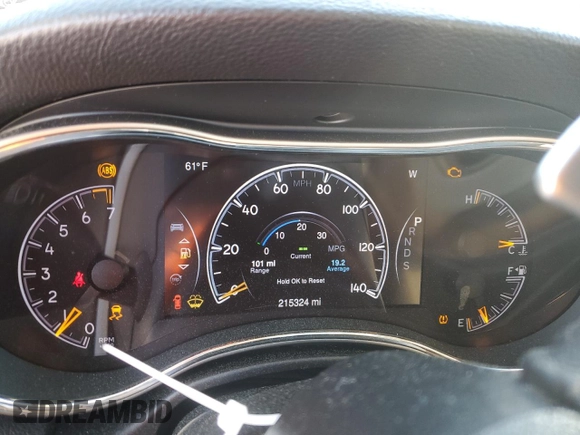 2014 Jeep Grand Cherokee Laredo with VIN 1C4RJEAG2EC475183, listed as a Copart auction lot 52422105 with 215,324 mi miles and Salvage Title. Bid and sale history available at carsss.com. Image 9.