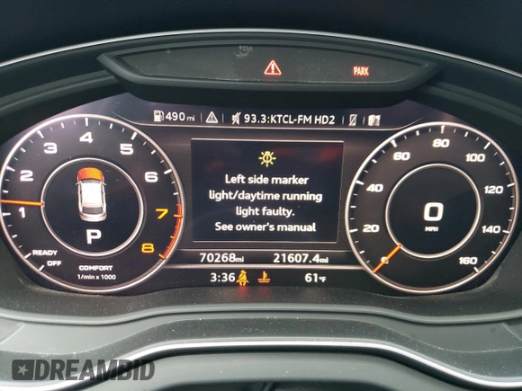 2019 Audi Q5 Premium Plus with VIN WA1BNAFY1K2066474, listed as a Copart auction lot 55481595 with 70,268 mi miles and Salvage title. Bid and sale history available at DreamBid. Image 9.