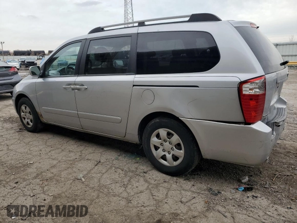 2007 Kia Sedona EX with VIN KNDMB233176166497, listed as a Copart auction lot 51136365 with 261,653 mi miles and Salvage Title. Bid and sale history available at carsss.com. Image 2.