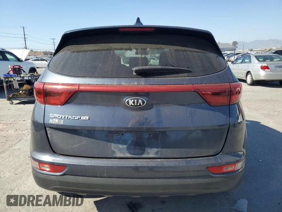 2018 Kia Sportage LX with VIN KNDPM3AC9J7321380, listed as a Copart auction lot 46632385 with 120,185 mi miles and Salvage Title. Bid and sale history available at carsss.com. Image 6.