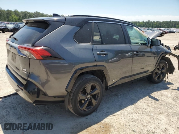 2021 Toyota RAV4 Hybrid XSE with VIN 4T3E6RFV2MU011112, listed as a Copart auction lot 54613935 with Not provided miles and Salvage title. Bid and sale history available at DreamBid. Image 3.