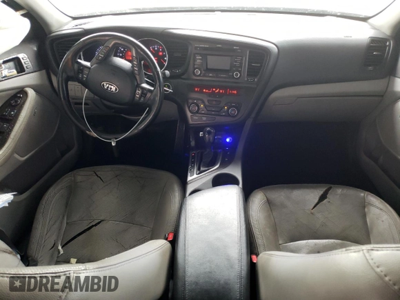 2013 Kia Optima EX with VIN 5XXGN4A74DG104062, listed as a Copart auction lot 43855255 with 155,452 mi miles and Salvage Title. Bid and sale history available at carsss.com. Image 8.