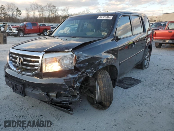 2014 Honda Pilot EX-L with VIN 5FNYF3H51EB022472, listed as a Copart auction lot 86542704 with 142,829 mi miles and Salvage Title. Bid and sale history available at DreamBid. Image 1.