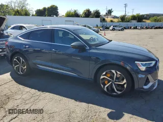 2020 Audi e-tron Sportback Prestige with VIN WA13ABGE0LB032568, listed as a Copart auction lot 56541685 with 59,360 mi miles and Salvage title. Bid and sale history available at DreamBid. Image 4.