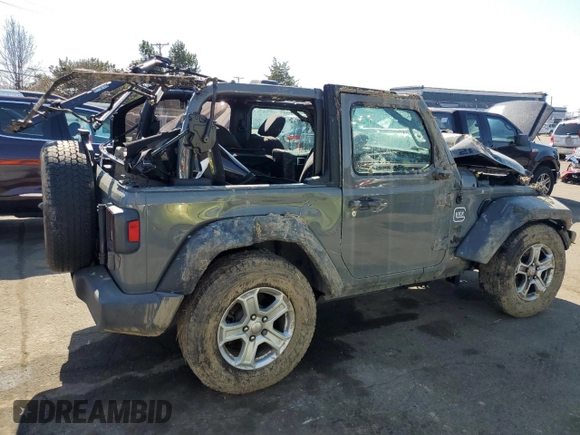 2023 Jeep Wrangler Sport S with VIN 1C4GJXANXPW609778, listed as a Copart auction lot 48559505 with Not provided miles and Salvage title. Bid and sale history available at DreamBid. Image 3.