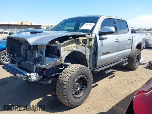 2021 Toyota Tacoma SR5 with VIN 3TMAZ5CN5MM156116, listed as a IAAI auction lot 42017208 with 34,410 mi miles and . Bid and sale history available at DreamBid. Image 18.
