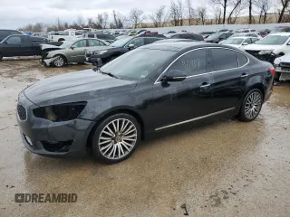 2015 Kia Cadenza Premium with VIN KNALN4D78F5177255, listed as a Copart auction lot 45192303 with 95,917 mi miles and Salvage Title. Bid and sale history available at carsss.com. Image 1.