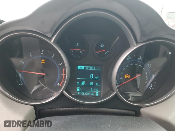 2015 Chevrolet Cruze LS with VIN 1G1PA5SH8F7111951, listed as a Copart auction lot 55272075 with 62,793 mi miles and Clean Title. Bid and sale history available at DreamBid. Image 9.