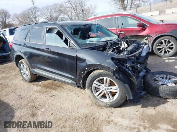 2024 Ford Explorer XLT с VIN 1FMSK8DHXRGA01982, выставлен на аукционе IAAI как лот 41593934 с пробегом 23 547 миль миль и . История ставок и продаж доступна на DreamBid. Изображение 1.