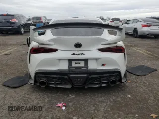 2023 Toyota GR Supra 3.0 with VIN WZ1DB0G09PW061258, listed as a Copart auction lot 77875554 with 0 mi miles and Salvage Title. Bid and sale history available at carsss.com. Image 6.