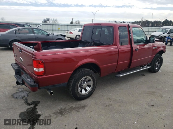 2009 Ford Ranger XLT with VIN 1FTYR44E19PA12488, listed as a Copart auction lot 42114385 with 55,023 mi miles and Salvage Title. Bid and sale history available at carsss.com. Image 3.