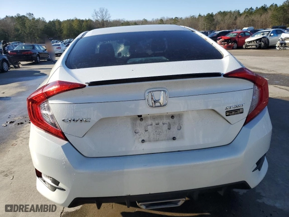 2021 Honda Civic Sedan Sport with VIN 19XFC2F85ME000096, listed as a Copart auction lot 43478245 with 49,890 mi miles and Clean Title. Bid and sale history available at carsss.com. Image 6.