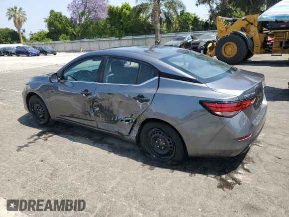 2025 Nissan Sentra S with VIN 3N1AB8BV3SY229662, listed as a Copart auction lot 59805785 with 14,028 mi miles and Clean title. Bid and sale history available at DreamBid. Image 2.
