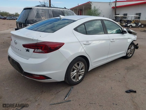2020 Hyundai Elantra SEL with VIN 5NPD84LFXLH511613, listed as a IAAI auction lot 40786876 with 145,810 mi miles. Bid and sale history available at carsss.com. Image 4.