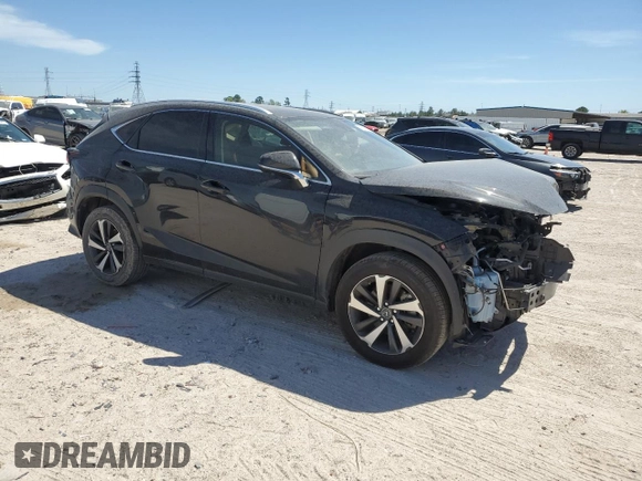 2021 Lexus NX with VIN JTJGARBZ6M2181513, listed as a Copart auction lot 48234735 with 55,971 mi miles and Salvage Title. Bid and sale history available at carsss.com. Image 4.