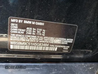 2017 BMW M3 with VIN WBS8M9C51H5G83484, listed as a Copart auction lot 46678444 with 71,683 mi miles. Bid and sale history available at carsss.com. Image 12.