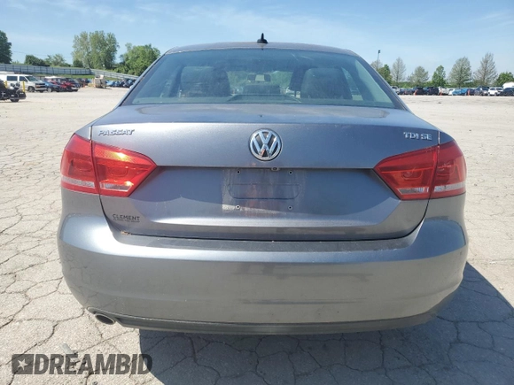 2015 Volkswagen Passat SE with VIN 1VWBV7A39FC052341, listed as a Copart auction lot 55691835 with 203,621 mi miles and Salvage title. Bid and sale history available at DreamBid. Image 6.