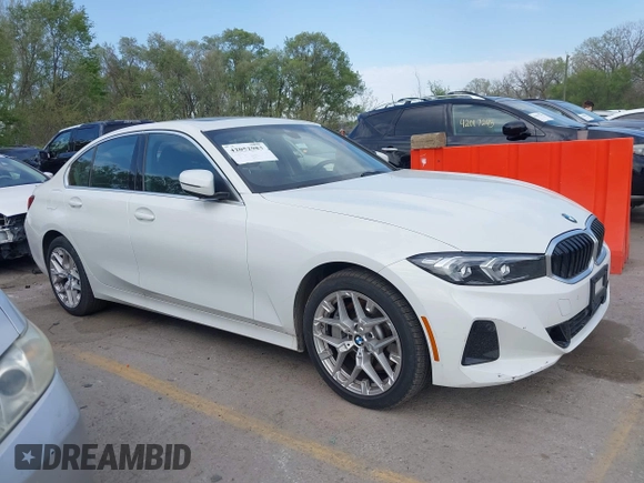 2025 BMW 3 Series 330i xDrive with VIN 3MW89CW00S8F11845, listed as a IAAI auction lot 42052983 with 4,879 mi miles. Bid and sale history available at carsss.com. Image 13.