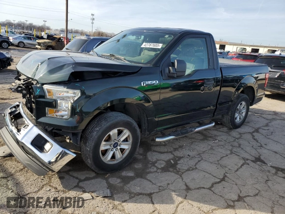 2015 Ford F-150 XL with VIN 1FTMF1C87FFB71471, listed as a Copart auction lot 42787685 with 124,782 mi miles and Salvage title. Bid and sale history available at DreamBid. Image 1.