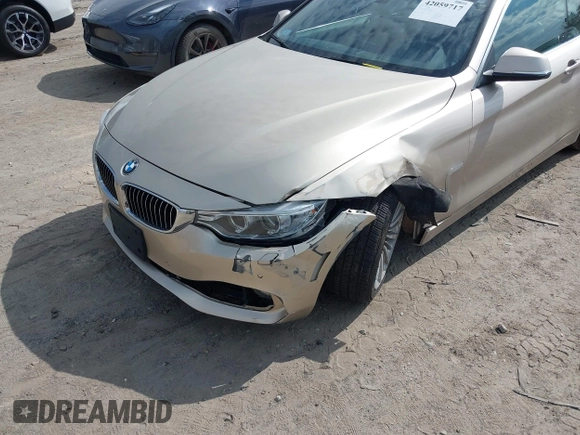 2015 BMW 4 Series 435i xDrive with VIN WBA3T7C51FP942320, listed as a IAAI auction lot 42059717 with 81,815 mi miles and . Bid and sale history available at DreamBid. Image 6.