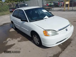 2002 Honda Civic LX with VIN 1HGES16532L069101, listed as a IAAI auction lot 42122929 with 101,269 mi miles and . Bid and sale history available at carsss.com. Image 1.