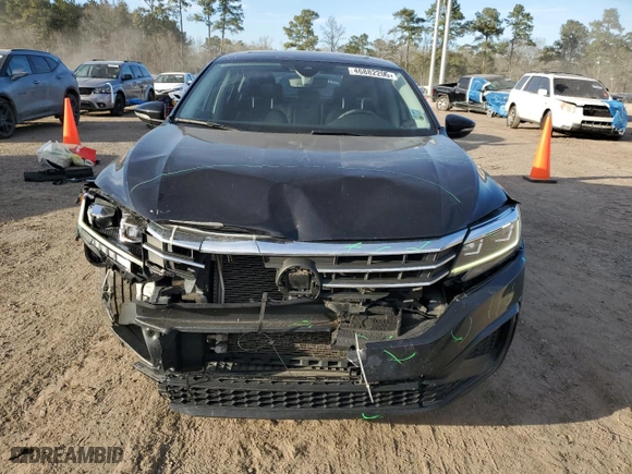 2020 Volkswagen Passat 2.0T R-Line with VIN 1VWMA7A33LC017889, listed as a Copart auction lot 46882205 with 53,049 mi miles and Salvage Title. Bid and sale history available at carsss.com. Image 5.