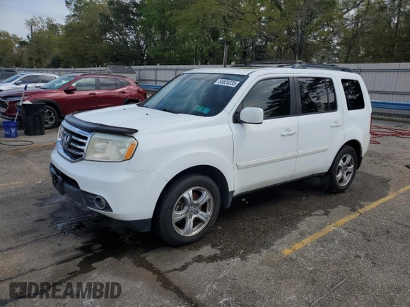 2013 Honda Pilot EX-L with VIN 5FNYF3H59DB036098, listed as a Copart auction lot 50824335 with 191,004 mi miles and Salvage Title. Bid and sale history available at DreamBid. Image 1.
