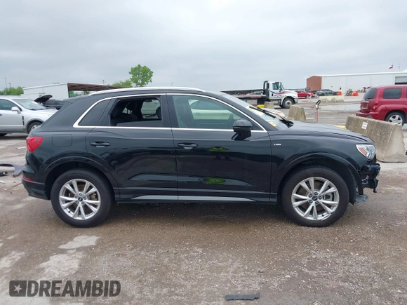 2023 Audi Q3 S line Premium with VIN WA1DECF37P1037177, listed as a IAAI auction lot 42124532 with 45,953 mi miles and . Bid and sale history available at DreamBid. Image 14.