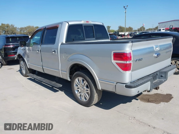 2009 Ford F-150 XL with VIN 1FTPW12V99FB40005, listed as a IAAI auction lot 40804612 with 155,572 mi miles. Bid and sale history available at carsss.com. Image 3.