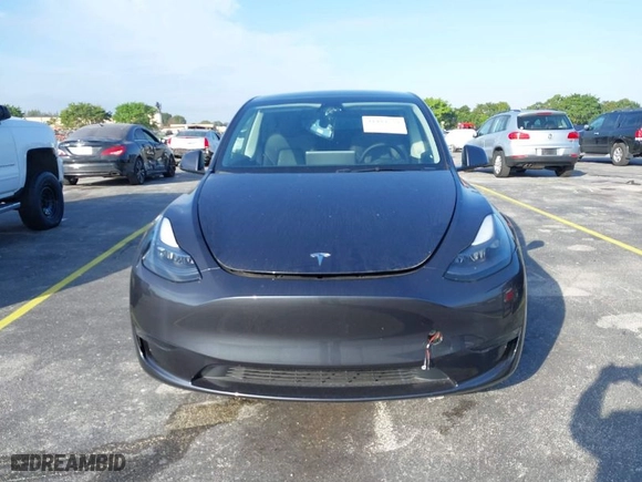 2024 Tesla Model Y with VIN 7SAYGDED4RF097142, listed as a IAAI auction lot 41484729 with 20 mi miles. Bid and sale history available at carsss.com. Image 6.