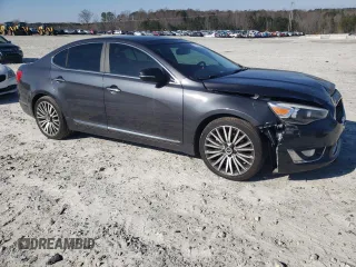 2014 Kia Cadenza Premium with VIN KNALN4D75E5134135, listed as a Copart auction lot 84601824 with 77,871 mi miles and Salvage Title. Bid and sale history available at carsss.com. Image 4.
