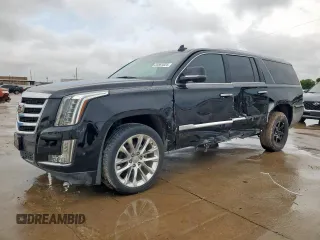 2019 Cadillac Escalade ESV Premium Luxury z VIN 1GYS3JKJXKR210075, wystawiony jako Copart lot #55861025 z przebiegiem 31 186 mil mil oraz Szkoda całkowita • Salvage title. Historia ofert i sprzedaży dostępna na DreamBid. Obrazek 1.