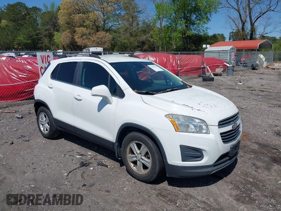 2015 Chevrolet Trax LT with VIN KL7CJLSBXFB238782, listed as a IAAI auction lot 41981340 with 148,742 mi miles. Bid and sale history available at carsss.com. Image 1.