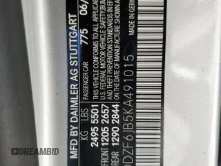 2019 Mercedes-Benz E 450 with VIN WDDZF6JB5KA491015, listed as a Copart auction lot 79105104 with 28,738 mi miles and Salvage Title. Bid and sale history available at DreamBid. Image 13.