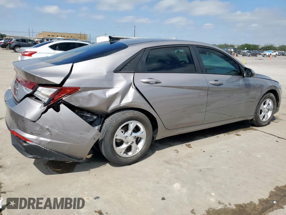 2023 Hyundai Elantra SE with VIN KMHLL4AG0PU434344, listed as a Copart auction lot 50623565 with 3,045 mi miles and Salvage Title. Bid and sale history available at DreamBid. Image 3.