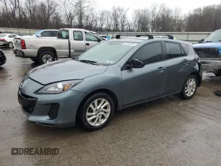 2013 Mazda 3 i Touring with VIN JM1BL1LP1D1814043, listed as a Copart auction lot 52600925 with 163,821 mi miles and Salvage Title. Bid and sale history available at carsss.com. Image 1.