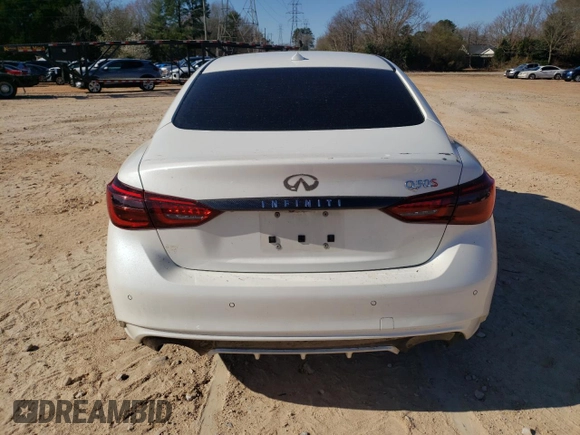 2021 Infiniti Q50 Sensory with VIN JN1EV7CP2MM701522, listed as a Copart auction lot 48612605 with 103,461 mi miles and Salvage title. Bid and sale history available at DreamBid. Image 6.