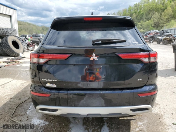 2023 Mitsubishi Outlander SE with VIN JA4J4UA82PZ051018, listed as a Copart auction lot 47072425 with 20,974 mi miles and Salvage Title. Bid and sale history available at carsss.com. Image 6.