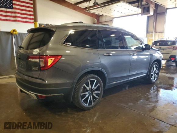 2020 Honda Pilot Touring 8-Passenger with VIN 5FNYF6H91LB033036, listed as a Copart auction lot 48685195 with 97,102 mi miles and Salvage Title. Bid and sale history available at DreamBid. Image 3.