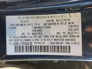 2015 Mazda 3 i Sport with VIN 3MZBM1U72FM204196, listed as a Copart auction lot 51032275 with 37,804 mi miles and Non Repairable. Bid and sale history available at carsss.com. Image 13.