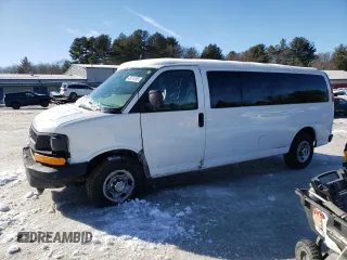 2008 Chevrolet Express Passenger z VIN 1GAHG39K481168968, wystawiony jako Copart lot #45374785 z przebiegiem 44 010 mil mil oraz Czysty tytuł • Clean title. Historia ofert i sprzedaży dostępna na DreamBid. Obrazek 1.
