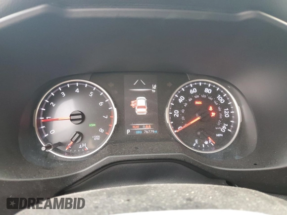 2020 Toyota RAV4 XLE with VIN 2T3P1RFV0LC095311, listed as a Copart auction lot 49062135 with 76,779 mi miles and Salvage Title. Bid and sale history available at carsss.com. Image 9.