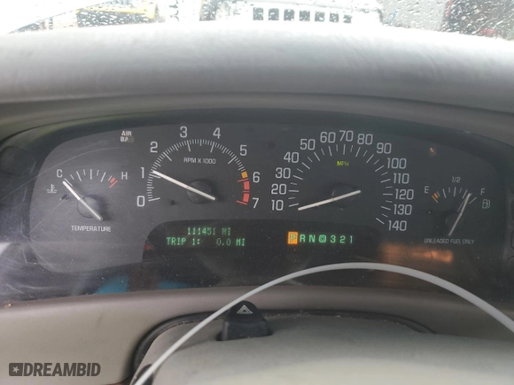 1999 Buick Park Avenue with VIN 1G4CW52KXX4608310, listed as a Copart auction lot 62365254 with 111,451 mi miles and Salvage Title. Bid and sale history available at carsss.com. Image 9.