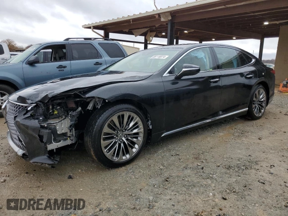 2020 Lexus LS with VIN JTHD51FF3L5012086, listed as a Copart auction lot 85118074 with 56,214 mi miles and Salvage Title. Bid and sale history available at carsss.com. Image 1.
